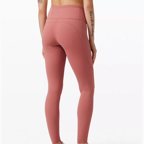 Lululemon Fast and Free Tight 28” * Cherry - Picture 2 of 6